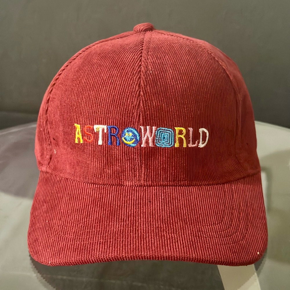*Astroworld* Red Snapback Corduroy Golf Hat • Cactus Jack/Travis Scott